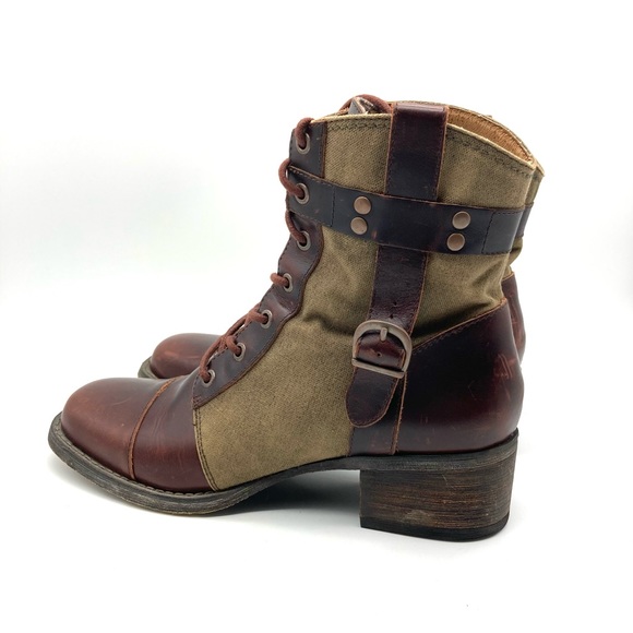 Durango World Traveler Vintage Combat Boots - Picture 6 of 15